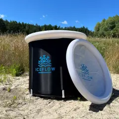 Przenośna wanna ICEFLOW, idealne akcesoria do morsowania na łonie natury. Gotowa na chłodne kąpiele!